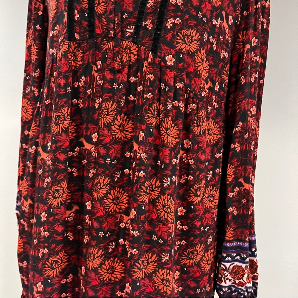 Old Navy Floral and deer print long sleeve Dress size petite small - Picture 7 of 14